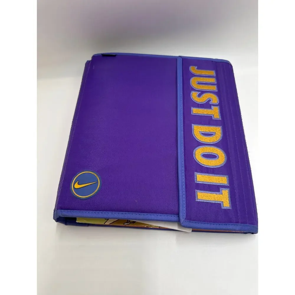 Nike Just Do It Purple 3 Ring Binder 1 Inch Organizer School Office Folder